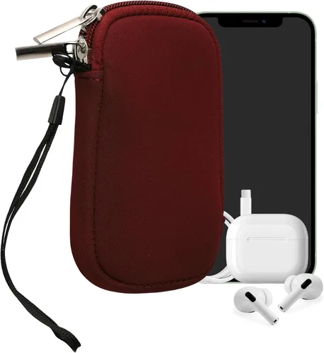 kwmobile Funda universal para teléfono tamaño XS - 3,5/4 pulgadas - Funda de neopreno para teléfono inteligente con cremallera - Funda impermeable