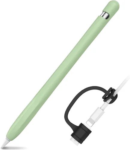 AhaStyle Funda protectora de silicona antideslizante [kit de correas de adaptador de cable añadido] compatible con iPad Pencil de 1ª generación