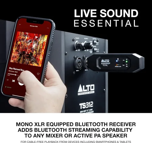 Miniatura 2 de ALTO Receptor Bluetooth Total 2 XLR Equipado Recargable con Bluetooth para Configuraciones de Mesas de Mezclas de Audio y Sistemas PA Activos