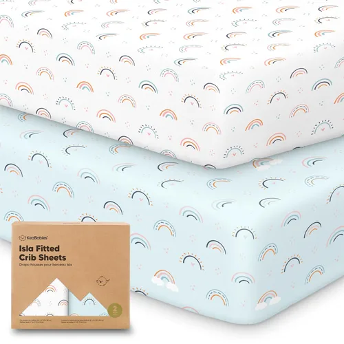 Miniatura 21 de KeaBabies Paquete de 2 sábanas de cuna para bebé, para niño y niña - 52x28 Fibra viscosa derivada del bambú, sábana para cama de niño pequeño