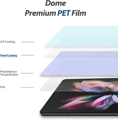 Miniatura 5 de DOME GLASS Whitestone GEN Film Protector de pantalla para Samsung Galaxy Z Fold 3 (2021) Protector de pantalla de película PET transparente HD