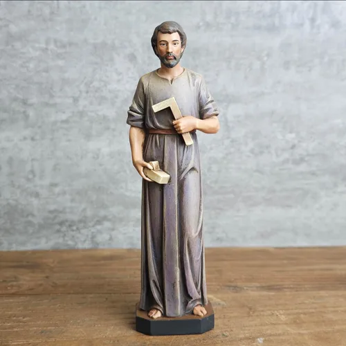 Miniatura 2 de BC - Estatua católica de San José del trabajador, figura de San José de 6 pulgadas de alto, guía y protección para familiares y viajeros, regalos