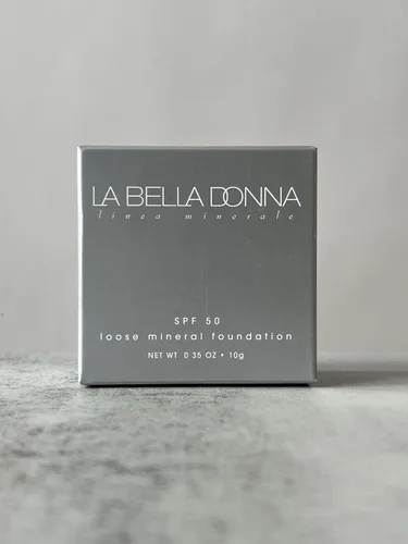 Miniatura 4 de La Bella Donna Base mineral suelta, SPF50 no química, solo 4 ingredientes, segura para arrecifes, no nano, maquillaje mineral natural con protección