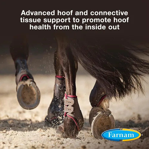 Miniatura 3 de Farnam Horseshoer's Secret Suplemento de biotina de pezuña y tejido conectivo extra fuerte con aminos para pezuñas fuertes y saludables, tendones