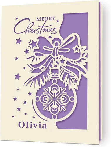 Miniatura 10 de EDSG Tarjetas de Navidad personalizadas 2025, tarjetas de felicitación personalizadas, tarjeta de Navidad de papel láser, regalo de Papá Noel