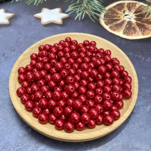 Miniatura 3 de Cuentas de perlas, 300 perlas artesanales de 0.315 pulgadas redondas espaciadoras para aretes, pulseras, collares, llaveros, joyería, manualidades