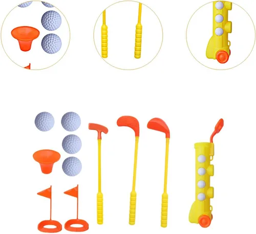 Miniatura 2 de Golf Kit with Mini and Balls Ideal for Young, Yellow