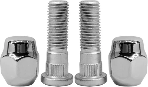 Juego de 4 tuercas de espárrago cromadas M12x1.5 para rueda compatibles con Mazda 2, Mazda 3, Mazda 5, Mazda 6, CX-5 CX-7 CX-9 CX5 CX9 MPV MX-5