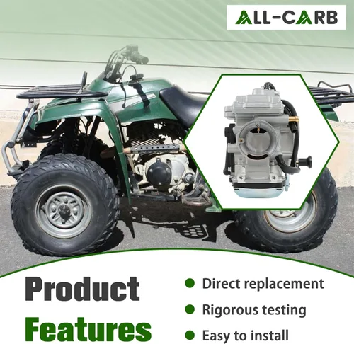 Miniatura 3 de ALL-CARB Repuesto de carburador para Yamaha Wolverine 350 YFM350FX YFM350 FX 4x4 1996-2005 Sustituye a 4KB-14901-10-00 4KB-14901-22-00