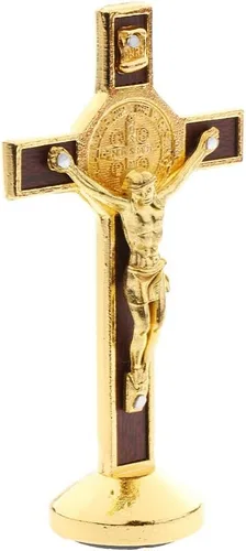 Miniatura 5 de Generic Estatua de crucifijo de metal de 3.5 in modelo Jesucristo, arte de pared colgante, estilo tradicional, perfecto para sala de estar, 1