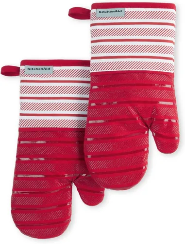 Miniatura 12 de KitchenAid Albany - Juego de 2 guantes para horno, batido, 7 x 13 pulgadas Milkshake