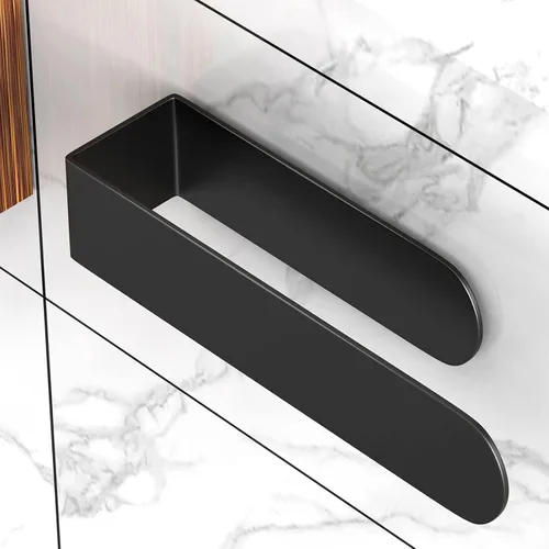 Miniatura 20 de HUFEEOH Paquete de 2 soportes adhesivos para toallas de mano, soporte adhesivo para toallas montado en la pared, soporte de toalla de cocina