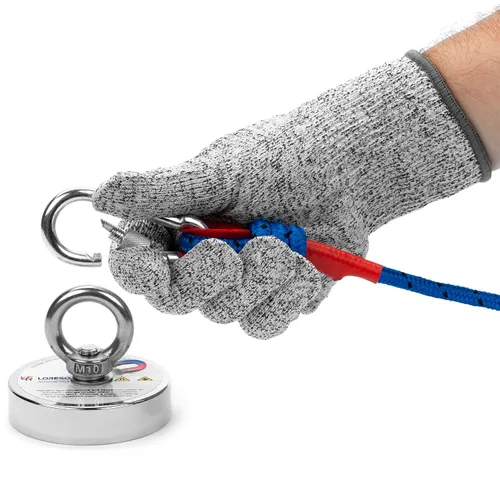 Miniatura 4 de LORESO - Kit de pesca con imán con estuche, kit completo de pesca con imán de doble cara 880 libras, una cara 550 libras, cuerda + mosquetón