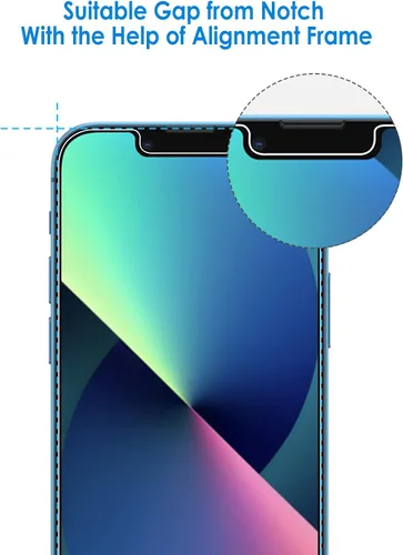 Miniatura 6 de JETech Paquete de protector de pantalla para iPhone 13 mini de 5.4 pulgadas con protector de lente de cámara y funda antigolpes