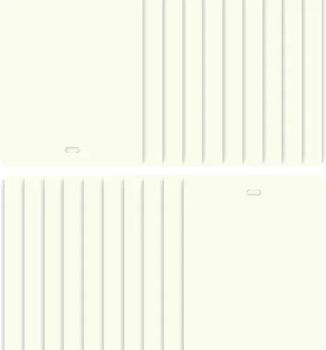 Miniatura 11 de DALIX - Láminas de repuesto para persianas verticales de PVC, curvadas, lisas, color marfil, 82.5 x 3.5 (paquete de 2)