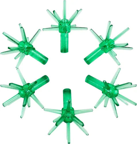 Miniatura 11 de National Artcraft Sputnik - Adornos de cerámica para árbol de Navidad, 25 unidades Sputnik - Azul