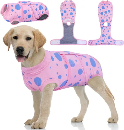 Miniatura 45 de Kuoser - Traje de recuperación para cirugía de perro, traje de recuperación suave y transpirable para perros, para esterilización femenina