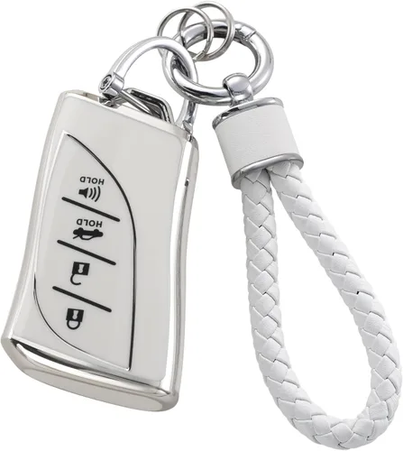 Miniatura 19 de YO&YOYE - Funda para llavero Ford con llavero, protector de llavero de TPU suave para F150 Explorer Mustang Edge Lincoln MKZ MKX MKC