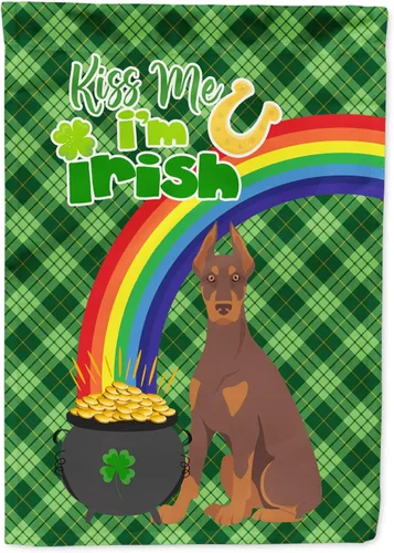 Miniatura 175 de Caroline's Treasures WDK4731GF - Bandera decorativa para jardín del día de San Patricio, color negro y tostado, Airedale Terrier, para jardín