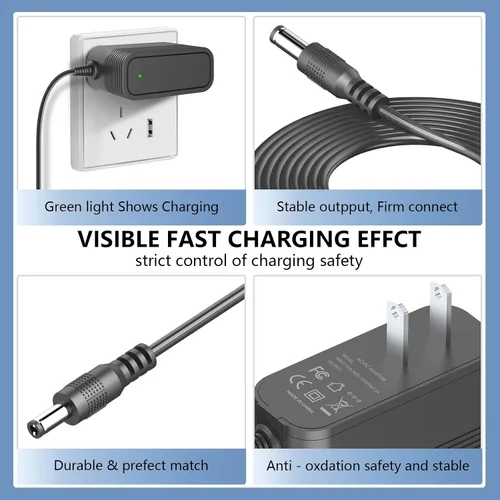 Miniatura 3 de Cargador de 26 V para aspiradora inalámbrica de repuesto para Tikom V500, Suirviz U8 adaptador de cargador de aspiradora inalámbrica