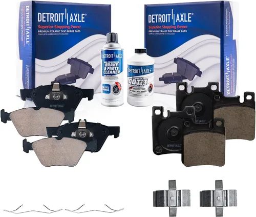 Miniatura 108 de Detroit Axle - Pastillas de Freno Delantero para Nissan Altima Maxima Sentra 350Z Cube Juke Versa INFINITI G20 G35 I30 I35 Suzuki SX4, Pastillas