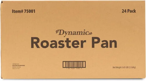 Miniatura 8 de Dynamic Sartén de aluminio resistente (paquete de 24) bandeja de 17.98 x 13.23 x 2.83 pulgadas, para asar, tamaño compacto, apto para horno
