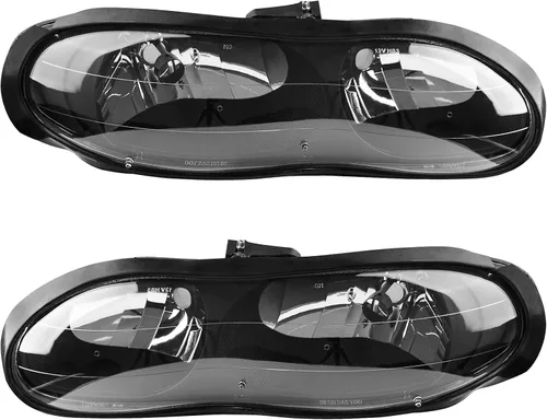 Miniatura 13 de AUTOSAVER88 - Conjunto de faros Compatible con 2006 2007 2008 2009 2010 2011 Chevy HHR 06 07 08 09 10 11 2006-2011 06-11 Par Carcasa cromada