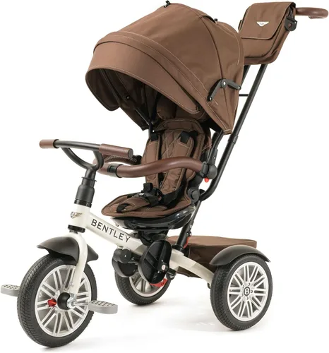 Bentley Kids Trike, bicicleta para niños pequeños 6 en 1, con licencia oficial y diseñada por Bentley Motors Reino Unido; este triciclo de bebé a