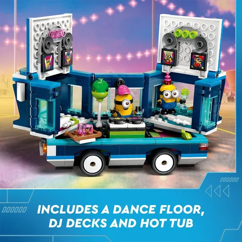 Miniatura 3 de LEGO Despicable Me 4 Minions' Music Party Bus, juguete de construcción creativa para niños, divertido juego de juguete de Despicable Me, regalo