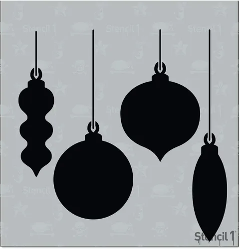 Miniatura 25 de Stencil1 Plantilla de ramas de acebo y hoja perenne – Plantilla de invierno reutilizable para manualidades, decoración de vacaciones, pintura sobre