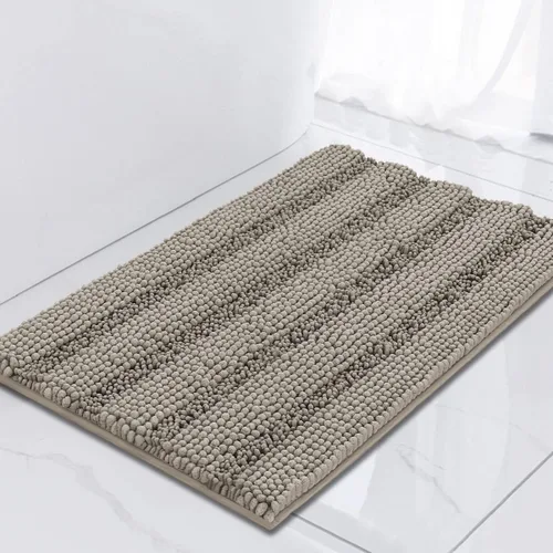 Miniatura 153 de Turquoize Alfombras de Baño de Chenilla Peludas Alfombra de Baño Antideslizante Gruesas Alfombras Peludas para Baño Chenilla Juego de Alfombra