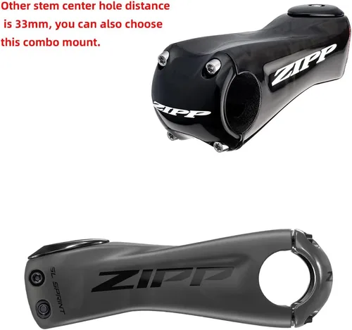 Miniatura 4 de Cestbon Compatible con Garmin Edge Wahoo Elemnt Bryton Stages Hammerhead Out Soporte delantero para bicicleta GoPro Faro Combo Mount para Zipp SL