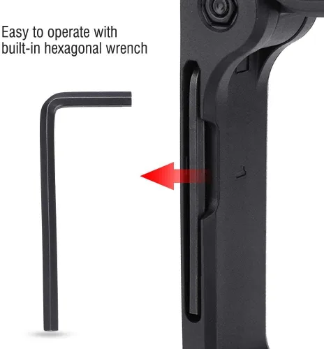 Miniatura 7 de Soporte estabilizador de extensión para videocámara digital DSLR, mango protector de cámara de filmación de video con micrófono universal flash