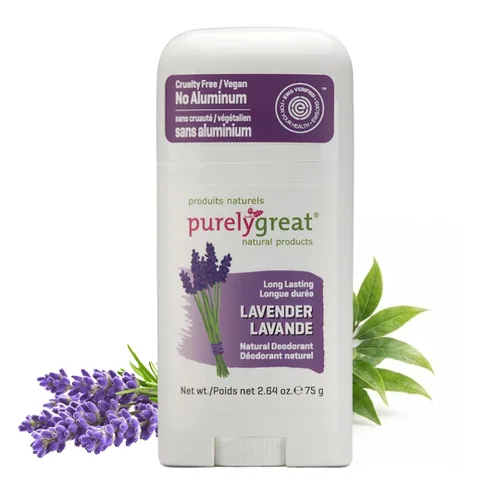 Miniatura 9 de Purelygreat Desodorante natural en barra para mujeres y hombres con aroma floral Esencial de higiene apta para viajes Desodorante limpio sin