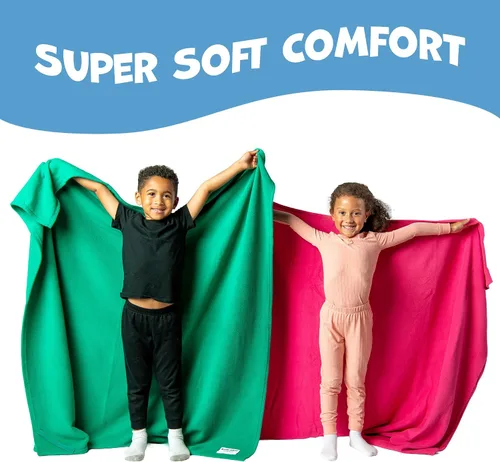 Miniatura 2 de ROLLEE POLLEE Northwest - Manta de dormir de forro polar verde para niños, manta súper suave que no forma bolitas, individual - Solución acogedora