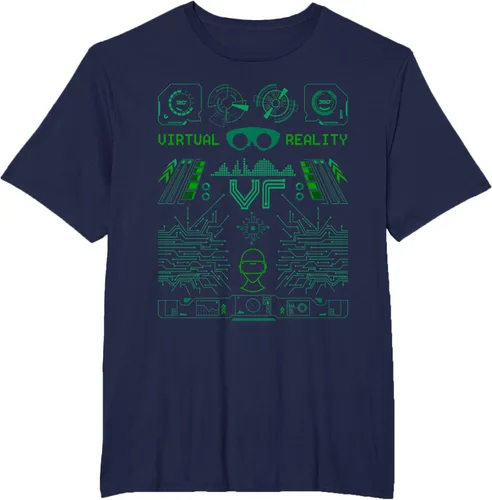 Miniatura 40 de Camiseta de realidad virtual VR Retro Gamers, Negro, S