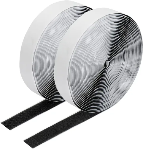 Miniatura 9 de 10 pies x 4.4 pulgadas de tiras autoadhesivas, cinta adhesiva de montaje de respaldo resistente de nylon, cintas de montaje de tela para costura