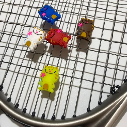 Miniatura 2 de Amortiguador de tenis lindo / divertido paquete de 5 ~ 10 raquetas de tenis amortiguador de vibraciones de silicona suave raqueta de tenis Paquete