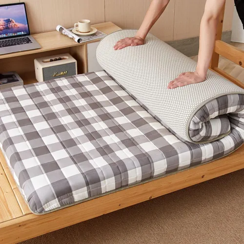 Miniatura 9 de Portable Sleeping Pad Japanese Futon Mattress,Travel Sleeping Tatami Mat Floor Lounger Guest Bed,Super Soft Mattress Topper Floor Sleeping Pad