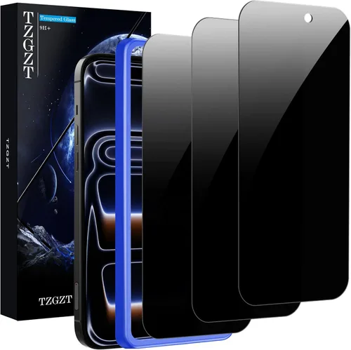 Miniatura 14 de TZGZT [True 9H+ Irrompible] Paquete de 3 para Protector de Pantalla iPhone 13 Película de Vidrio Templado, con Paquete de 3 Accesorios Protector