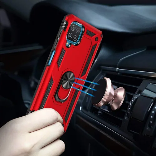 Miniatura 6 de Funda para Samsung Galaxy A12, Samsung A12 con protector de pantalla HD, [grado militar de 16 pies probada en caídas], anillo protector a prueba