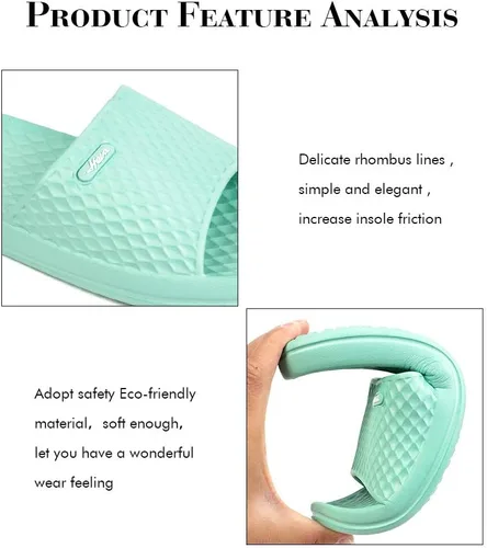 Miniatura 4 de FUNKYMONKEY - Pantuflas de baño antideslizantes para mujer, uso interior o playa.