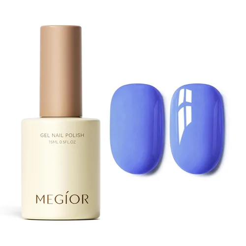 Miniatura 18 de MEGIOR Esmalte de uñas de gel blanco de 0.5 fl oz, color blanco antiguo, secado con luz UV, esmalte de gel francés, arte de uñas, salón de manicura