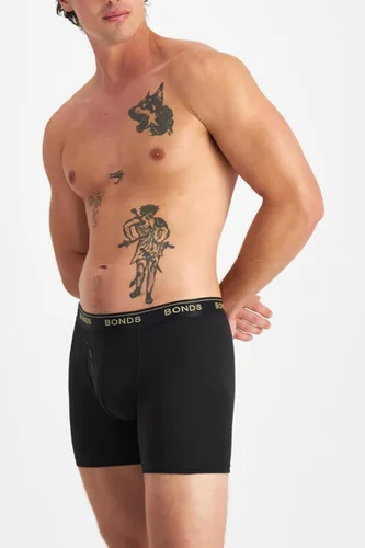 Miniatura 3 de Bonds Calzoncillos tipo bóxer Guyfront de longitud media en algodón para hombre, paquete de 3