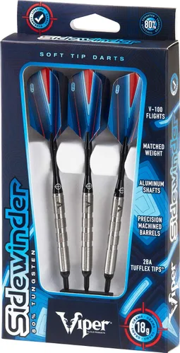 Miniatura 7 de Viper Sidewinder 80% tungsteno Dardos de punta suave, 18 gramos