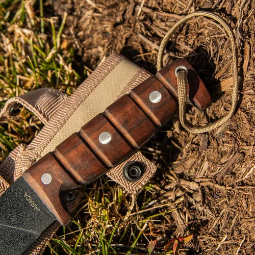 Miniatura 6 de ESEE Cuchillos EXPAT Jaraca Kukri Machete - Funda Cordura - Mango de Madera de Nogal