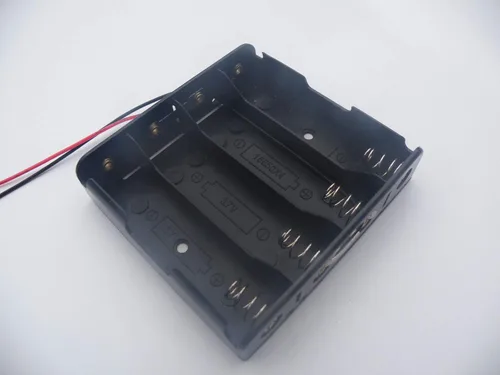 Miniatura 2 de SEIWEI 5 unids 4 ranuras 3.7 V baterías 18650 paralelo batería titulares 18650 baterías caso para 18650 batería con conexión plomo