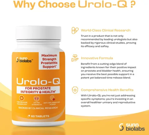 Miniatura 3 de Urolo-Q Soporte de próstata extra fuerte para prostatitis crónica, CPPS Suplemento eficaz de salud de próstata de máxima fuerza para hombres Fórmula