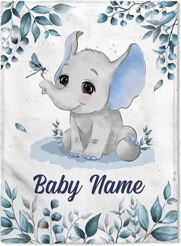 Miniatura 27 de FLOCHIL Manta de bebé personalizada para niños, manta de bebé personalizada con nombre, manta de bebé de bosque personalizada, regalo para baby