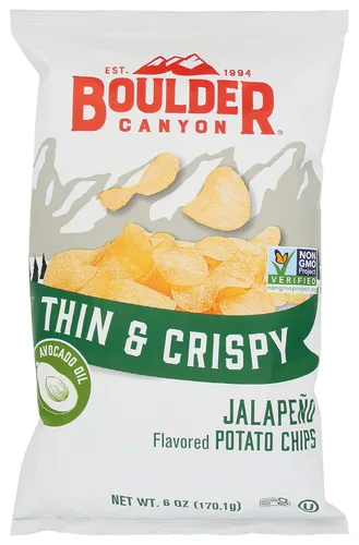 Miniatura 9 de Boulder Canyon, papas fritas Canyon Cut con aceite de aguacate, sal y pimienta, 5.25 onzas